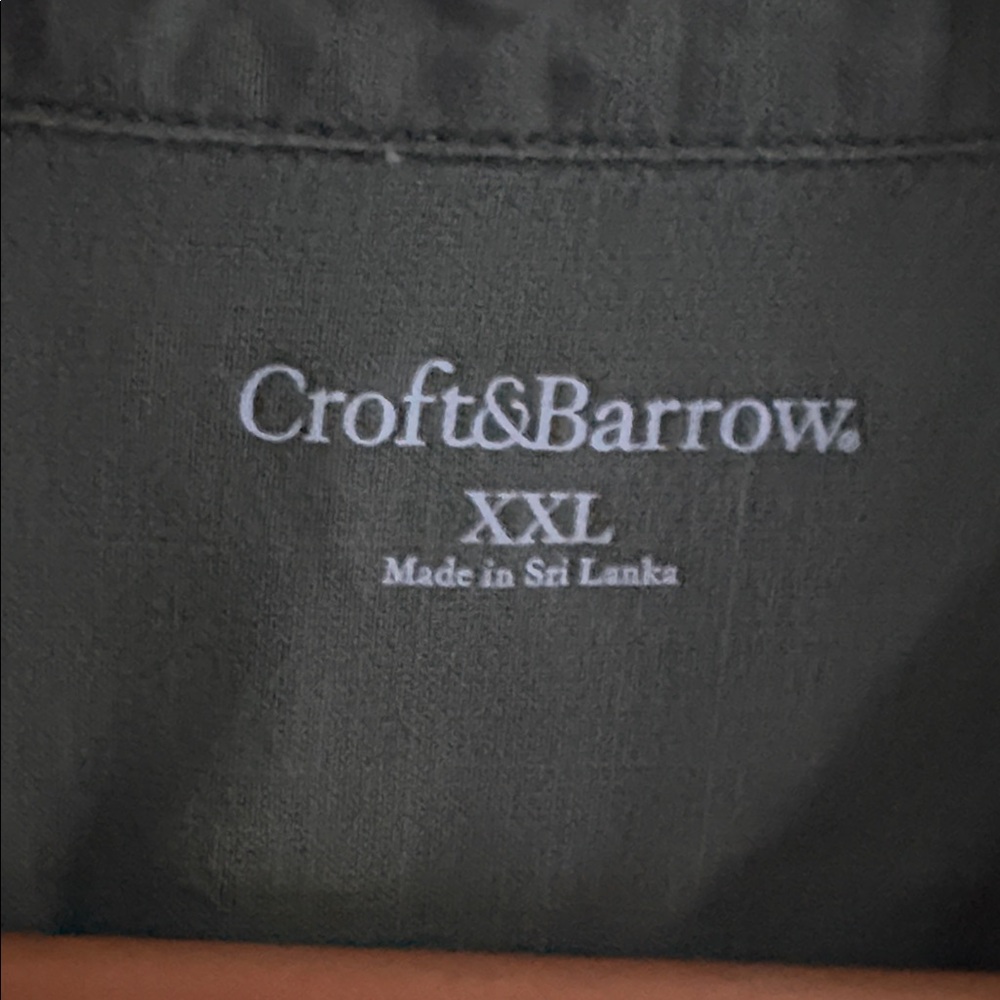 Croft & Barrow Olive Button-Up Shirt - Picture 2 of 5